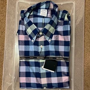 NWT Brook Brothers, Brooks Cool Non-Iron Shirt Collection- Regent style